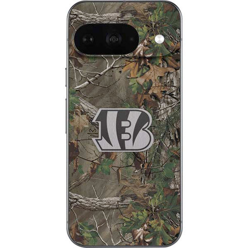 NFL Cincinnati Bengals Realtree Xtra Green Camo Google Pixel 9 Skin